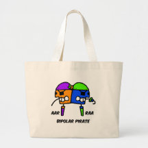 Funny pirate canvas bags