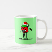 Funny pirate Christmas Coffee Mugs