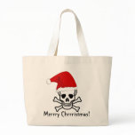 Funny Pirate Merry Christmas Greeting Arrrgh Matey Bags