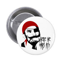 Funny Pirate buttons