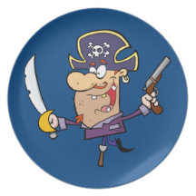Funny Pirate Plate