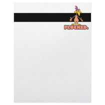 funny PLUCKED naked chicken cartoon character Custom Letterhead