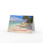 Funny Polar Bear Christmas Greeting Card