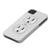 Funny Power Outlet Case-Mate iPhone 4 Cases
