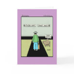Funny Procrastination Cartoon Card