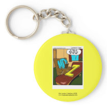 Funny Psychiatry Cartoon On Quality Key Chain