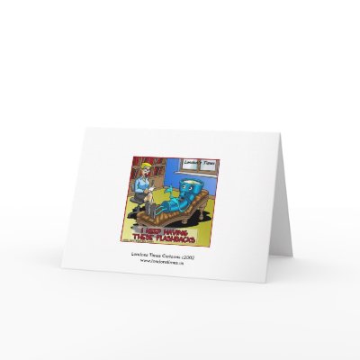 Funny Psychiatry Greeting Card by beardiethor123
