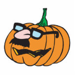 funny pumpkin in disguise photo sculptures