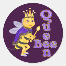 Funny Queen Bee Stickers