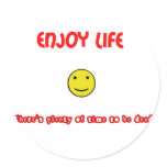 Funny quotes Enjoy life stickers