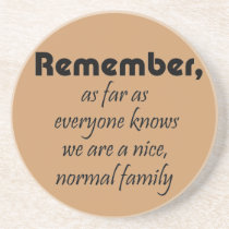 Funny quotes family birthday gifts humour joke coasters
