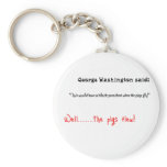 Funny quotes George Washington said Key Chain