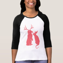 Funny Rabbits Womens T-shirt