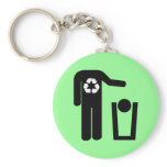 Funny recycle keychain