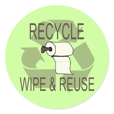 Funny Recycle Stickers by ohgeez