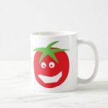 funny red tomato icon mugs
