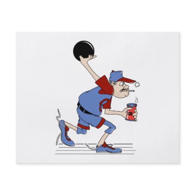 funny redneck bowler bowling humour design personalized flyer by sports_shop
