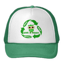 funny reduce reuse recycle trucker hat