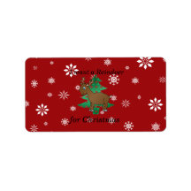 Funny reindeer christmas gifts personalized address labels
