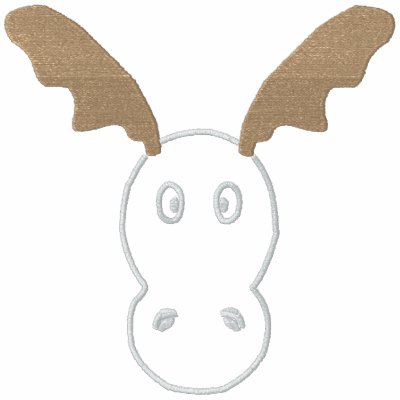 Funny Reindeer Embroidered T-Shirt by superdumb