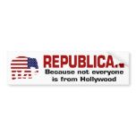 FUNNY REPUBLICAN - Hollywood Bumper Sticker