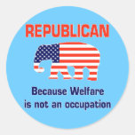 Funny Republican - Welfare Sticker