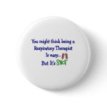 Funny Respiratory Therapy Gifts Pin
