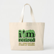 funny retirement canvas bag