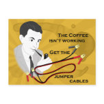 Funny Retro Dad Coffee Postcard