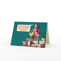 Funny Retro Housewife Card