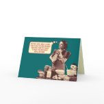 Funny Retro Housewife Card