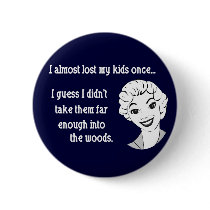 Funny Retro Mom Button