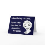 Funny Retro Mom Greeting Card