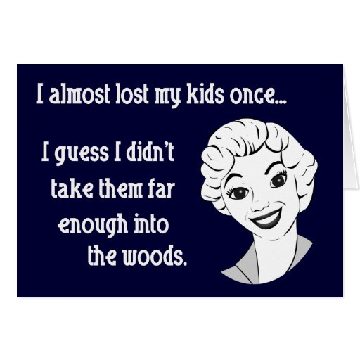 Funny Retro Mom Greeting Card