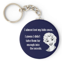 Funny Retro Mom Keychain