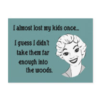 Funny Retro Mom Postcard