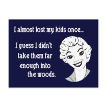 Funny Retro Mom Postcard