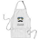 Funny Retro Sunglasses with Moustache Aprons
