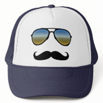 Funny Retro Sunglasses with Moustache Hat
