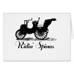 Funny Ridin' Spinas Greeting Card