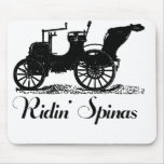 Funny Ridin' Spinas Mousepads
