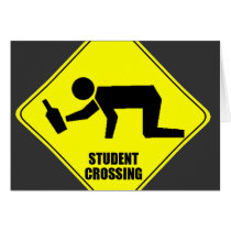 Funny Road Sign - Drunk Student Crossing