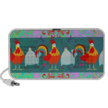 Funny Rooster Hen Funky Chicken Farm Animal Gifts iPhone Speakers