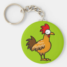 Funny rooster keychains