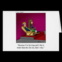 Funny Royal Family Cartoon Gift! cards