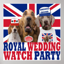 Funny Royal Wedding Watch Party Poster