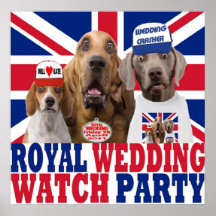 Funny Royal Wedding Watch Party T-shirt Poster