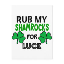 Funny Rub My Shamrocks 1 St Patrick's Day