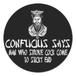 Funny rude Confucius slogan