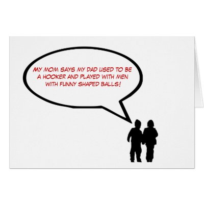 Funny Rugby slogan Father's Day by Cardsharkkid